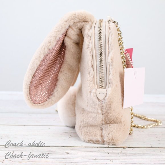 NWT Kate Spade BUNBUN Faux Fur 3D Bunny Rabbit Crossbody with Dust bag - Picture 13 of 13